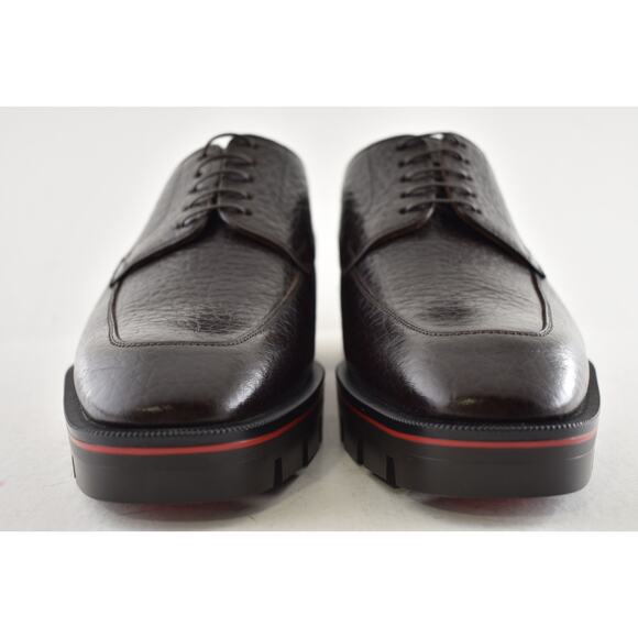 Christian Louboutin Mens Davisol Flat Brown Lug Sole Derby Oxford Loafer 43 10 main image 9